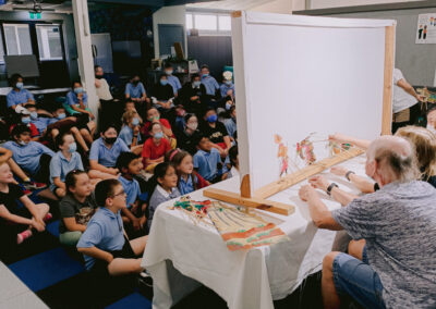 james-cook-primary-school-students-watching-chinese-shadow-puppet-performance