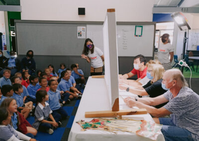 james-cook-primary-school-students-watching-chinese-shadow-puppet-performance