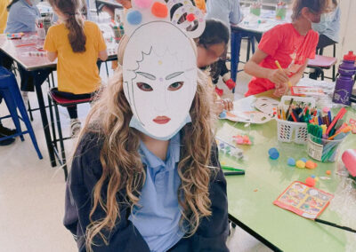 james-cook-primary-school-students-wearing-beijing-opera-mask