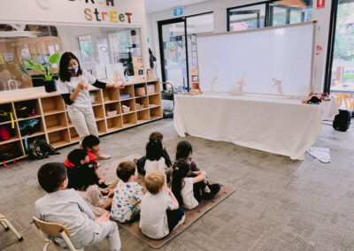 children-watching-chinese-shadow-puppet-performance-at-birth-stree-kindergarden